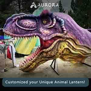 T-rex Dinosaur Lantern Customized